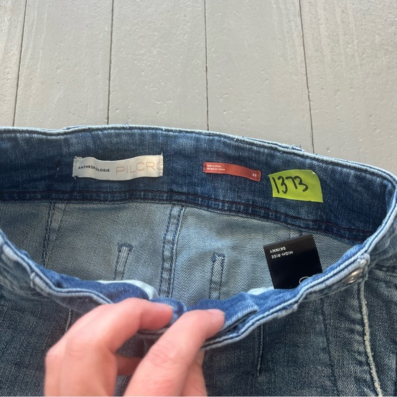 Anthropologie Pilcro jeans womens 25 blue dark wash high rise skinny denim - Picture 11 of 15